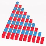 【MONTE Kids】モンテッソーリ教具 -- 算数棒 大 教材用サイズ -- Montessori 知育玩具教具 幼児早期教育 モンテキッズ 本格教材 算数 おもちゃ -- 算数棒 大
