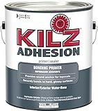 Kilz Adhesion high-bonding内部ラテックスプライマー/シーラー、ホワイト、1ガロン 1 Gallon L211101 1
