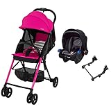 【セット買い】 コンビ ベビーカー F2plus ドルチェピンク(PI) + F2用トラベルシステムキット ブラック