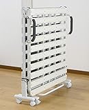 折りたたみ樹脂すのこベッド シングル IV・アイボリー