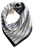 kishu baby Organic Bandana Bib Reversible Ashland Stripe, Multicolor, One Size by Kishu Baby