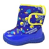 ドラゴンボール スノーブーツ 子供用 防寒具 スノトレ ボア 孫悟空 キッズ スーパーサイヤ人 冬物 fo-47b227 17cm ブルー