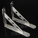 Dagly（TM）1対25 * 15 *厚さ2cm 3ミリメートルのステンレス鋼三角ブラケット