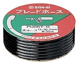 三栄水栓 【バス用 業務用ブレードホース シャワーホース用 】 長さ30m巻き ブラック PU86T-D