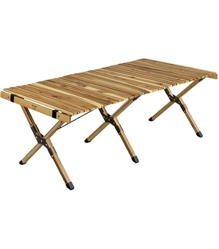 Amazon | VASTLAND(ヴァストランド) ウッドロールトップテーブル 120cm