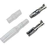 【10セット】 ギボシ端子セット 3.5mm (0.3～1.25sq) オス/メス 絶縁スリーブ付き