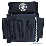 Klein Tools 5719 PowerLine 18-Pocket Black Nylon Electrician's Tool Pouch [並行輸入品]