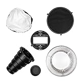 Nissin ライトシェーピングキット（内容：ディフューザー、グリッド（ビューティーディッシュ取付用）、ストロボブラケット、スヌート、グリッド（スヌート取付用）、ビューティーディッシュ）