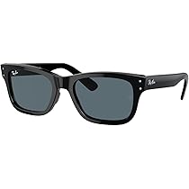 Ray-Ban RB 4340 ブラックサングラス WAYFARER EASE Sunglasses in Black and G-15 Green - RB4340