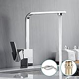 キッチン蛇口　キチン用水栓　混合水栓　蛇口　シャワー　台付　洗面　L字型　洗浄ラク