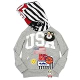 JAM USワッペン　パーカー 杢グレー 130