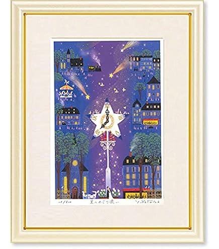 Amazon.co.jp: 絵画 吉岡浩太郎 光のクリスマス 版画 インテリア