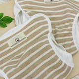 オーガニックコットン おむつカバー 内ベルトタイプ 70cm　太ボーダー 日本製