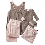 オールドネイビー(OLD NAVY)マタニティー&ベビー　ピンク&ボーダー　ママ&女の子用おそろいデザインマタニティパジャマセット|出産祝いギフト,出産・入院準備,スリーパー [並行輸入品]