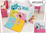 ベビーガールズマルチカラーArcoiris 6ピースベビーベッド寝具セット