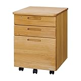 学習デスク用ワゴン ナチュラル アルダー 国産品 日本製 堀田木工所 ダック