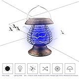 A-SZCXTOP電撃殺虫灯 虫取りライト 捕虫機 LEDソーラー 自動点灯式光センサーライト 多機能 置き景観灯　掛け殺虫灯　持ち運びに便利