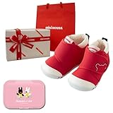 ミキハウス(mikihouse) ベビーファーストシューズ 12 2E, 赤(リボンラッピング包装済み)＋ビタット(ピンク)