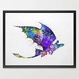 Dignovel Studios 11X14 Toothless Fury How to train your DRAGON Watercolor print Nursery decoration K