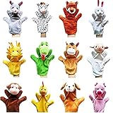 Remeehiハンドパペット パペット ぬいぐるみ 人形 ヌイグルミ マスコット アニマル 動物 どうぶつ ユニーク ヌイグルミ プレゼント カラフル ポップ