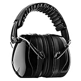 Aoski イヤーマフ防音 聴覚過敏･いびき･自閉症対策 キッズや大人用イヤーマフ 遮音値34dB 聴覚保護ANSI S3.19＆CE EN352-1認証済み 射撃・仕事・勉強・睡眠に適用 ブラック