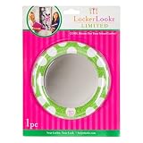 WeGlow International Locker Mirror, Green Polka Dot [並行輸入品]