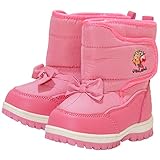 2017年 UZULAND スノーブーツ ウィンターブーツ 防寒衣料 撥水加工 ピンク◇16cm