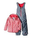 (コロンビア) Columbia キッズセットアップ Frosty Slope Set (Toddler) Punch Pink Floral/Grey Ash 3T Toddler 3T [並行輸入