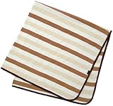 アンナニコラ 日本製 3重ガーゼおくるみケットボーダー ベージュ I703