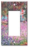 Art Plates - Monet: The Artist's Garden Switch Plate - Single Rocker [並行輸入品]