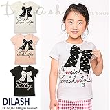 (ディラッシュ) DILASH初夏'16 リボンモチーフ半袖Tシャツ 110 オフホワイト