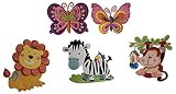 Wall Decor for Kids - Babies - Childrens Room Jungle Wall Decor Set 5 Pcs [並行輸入品]