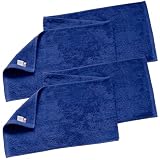 トランパラン スポーツタオル マフラータオル 2枚セット 今治タオル VICTORY 日本製 吸水 約23×100cm 綿100％ (ディープブルー)