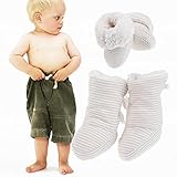 Domybest【冬を懐に抱えて~】秋冬 ファーストシューズ 綿の靴 幼児スノーブーツ 無地 新生児 写真小道具 誕生日 プレゼント 出産お祝い 柔らか 滑り止め 暖かく保つ 屋内 アウトドア