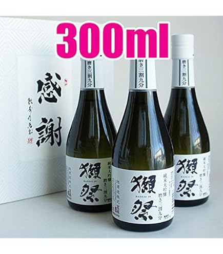 Amazon.co.jp: 獺祭 純米大吟醸 磨き三割九分 300ml DX箱入り 山口県