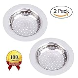 Sink Strainer SAMYOUNG 2pcsステンレス鋼シンクキッチン排水Strainers 4.3-inch直径フィットforほとんどすべてのキッチン洗面台