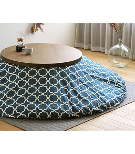Amazon | 家具の里 こたつ布団 モロッカン柄 (日本製) φ205cm 円形