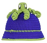 GEMVIE ベビーハット ニットハット マダコ造形 赤ちゃん 帽子 キッズ用 男の子 女の子 防寒 可愛い お出かけ 通園