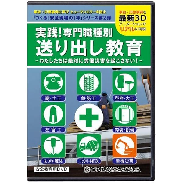 安全作業のポイント DVD 安全教育DVD 運搬作業の安全