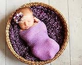 ネクシード(nexeed) 赤ちゃん 新生児 純綿 おくるみ 防寒 お出かけ 出産祝い (パープル)