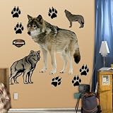 FATHEAD Wolf Graphic Wall D?cor [並行輸入品]