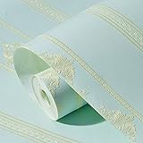 KINLO　DIY 壁紙 3D立体　壁紙はがせる ヨーロピアンスタイル 壁の装飾 高品質の不織布　壁紙 補修 接着剤必要 0.53M×10M(1ロール) カラー：ブルー