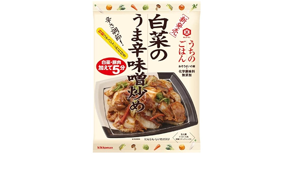 Amazon キッコーマン うちのごはん おそうざいの素 白菜のうま辛味噌炒め 95g 40個 キッコーマン食品 野菜の缶詰 瓶詰 通販
