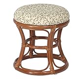 不二貿易 ラタン スツール クッション 付き 95592