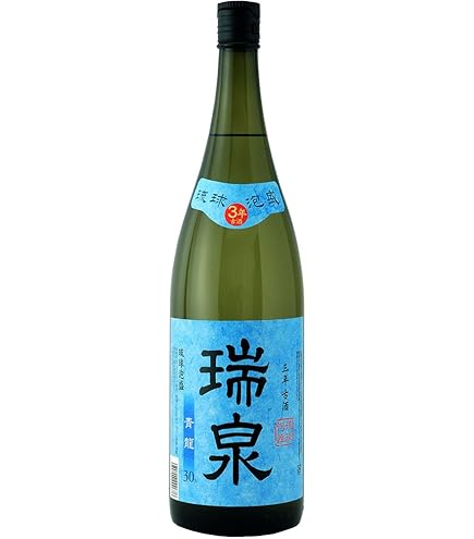 Amazon.co.jp: 瑞泉（ずいせん）青龍 3年古酒 泡盛 30度 1800ml 瓶