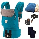 Ergobaby SG新仕様 【日本正規品保証 日本限定ベビーウエストベルト付】エルゴベビー ベビーキャリア ティール スペシャルセット（よだれパッド＋収納ポーチ付き）