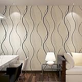 (ハンメロ)HANMEROリビング 部屋 diy リフォーム用 ストライプ柄 貼ってはがせる フリース壁紙 のりなし 53cm×10m ホワイト QZ0529