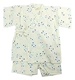 putty(プッティー)うずまきトンボ柄 甚平スーツ上下 90cm オフホワイト 720926 サザンクロス 日本製 綿100%