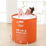 エッジへ 折り畳み式浴槽 折りたたみ風呂桶風呂バレル大人の自由なインフレータブル浴槽の浴槽の肥厚