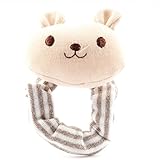 FUN fun (ファンファン） ニギニギ がらがら リスト リング くま 日本製 6cm ベージュ